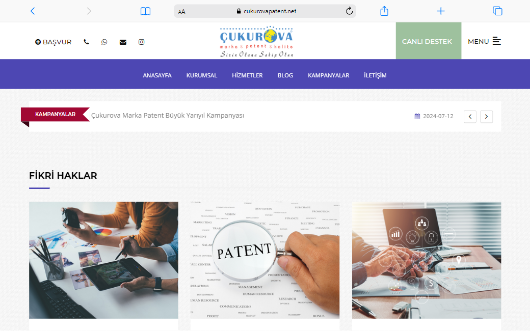 cukurovapatent.net